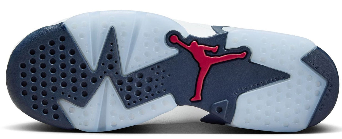 Big Kid's Jordan 6 Retro "Olympic" White/Varsity Red (384665 164)
