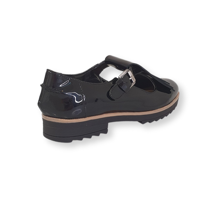 Lauren Thomas Womens Shoe Lolo Strap Black Patent