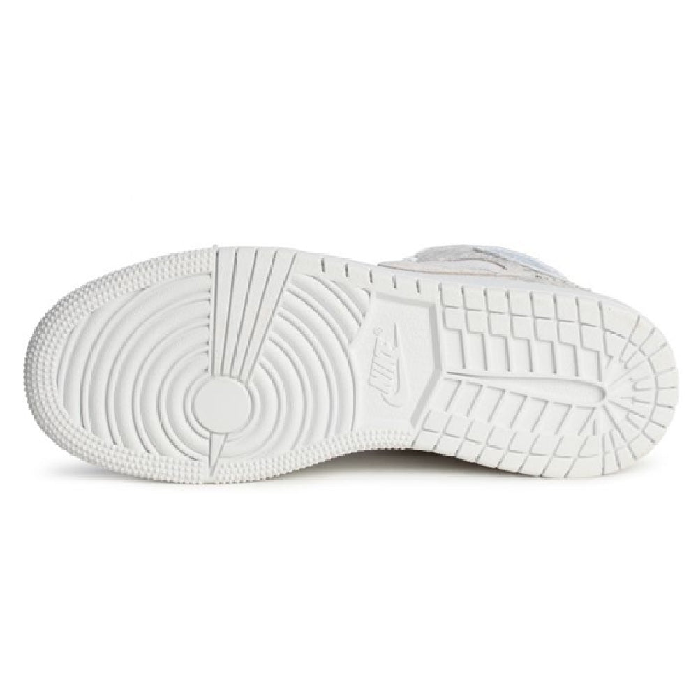 Big Kid's Jordan 1 Mid SE BG White/Field Silver-White-White (IR2320 100)