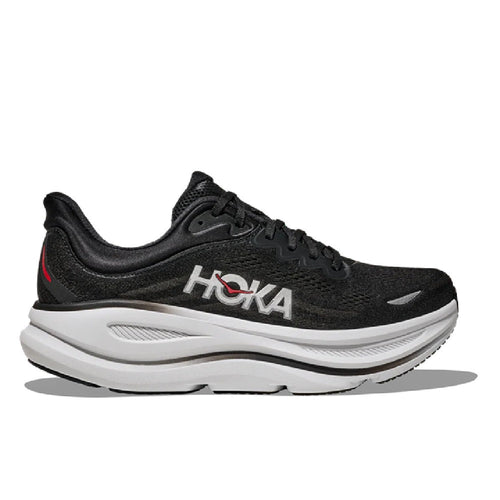 Men's HOKA Bondi 9 Black/vermillion (1162011-bkvr) Sneakers - Premium Brand Shoes for Men and Women