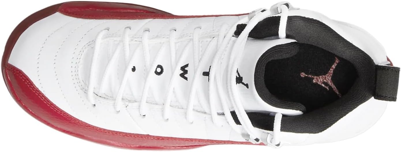 Big Kid's Jordan 12 Retro "Cherry" White/Black-Varsity Red (153265 116)