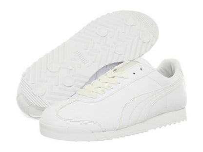 Big Kid's Puma Roma Basic Jr White/White (354259 14)