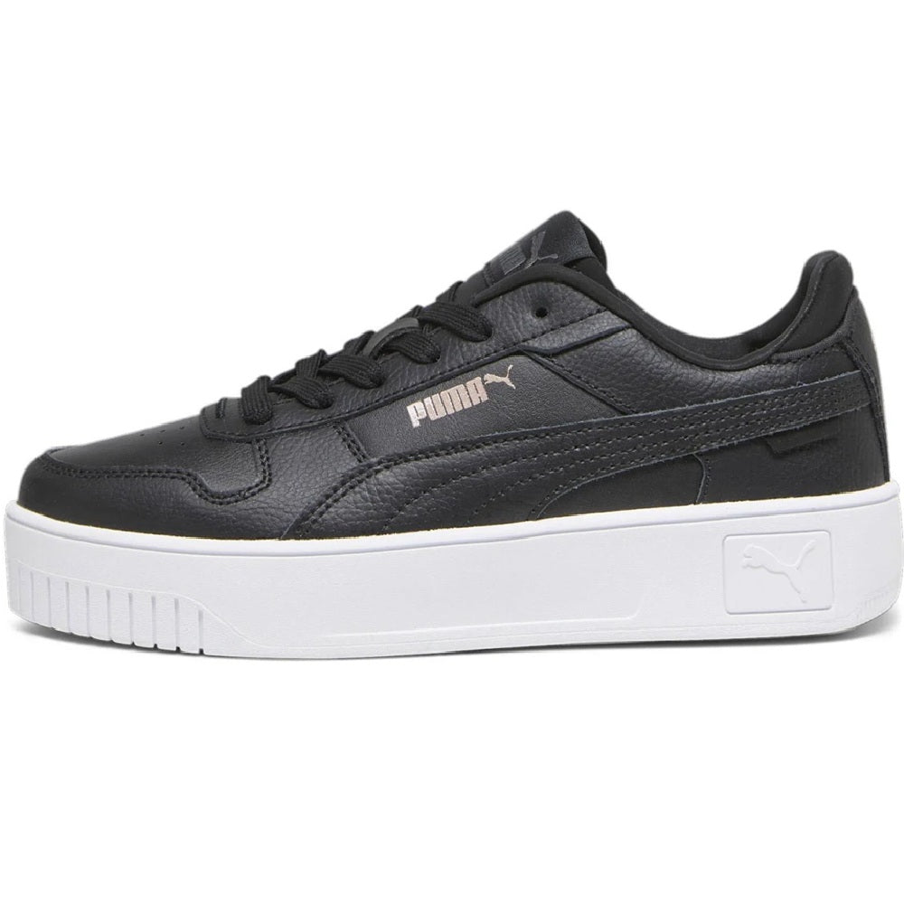 Big Kid's Puma Carina Street Jr Black-Black-Rose-Gold-White (393846 02)