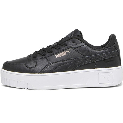 Big Kid's Puma Carina Street Jr Black-Black-Rose-Gold-White (393846 02)