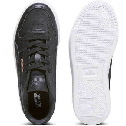 Big Kid's Puma Carina Street Jr Black-Black-Rose-Gold-White (393846 02)