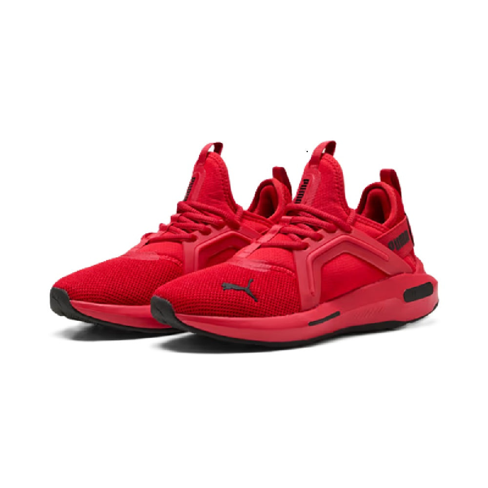 Big Kid's Puma Softride Enzo 5 Jr For All Time Red-Puma Black (401510 02)