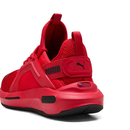 Big Kid's Puma Softride Enzo 5 Jr For All Time Red-Puma Black (401510 02)