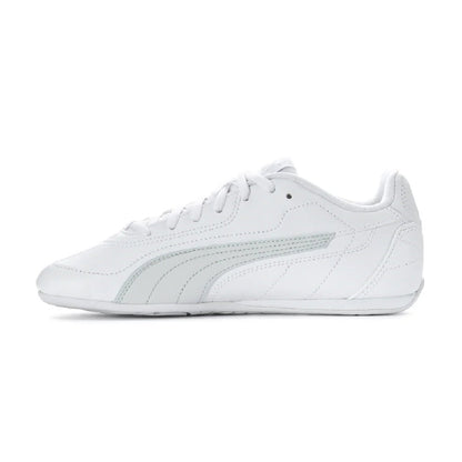 Big Kid's Puma Catch JR Puma White-Feather Gray (403904 01)
