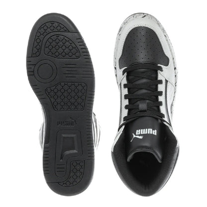 Big Kid's Puma Rebound Layup RCL Marble JR Light Gray-Black (405207 01)