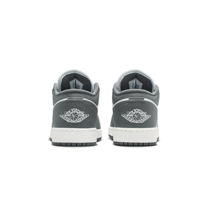 Big Kid's Jordan 1 Low Iron Grey/Summit White (553560 044)