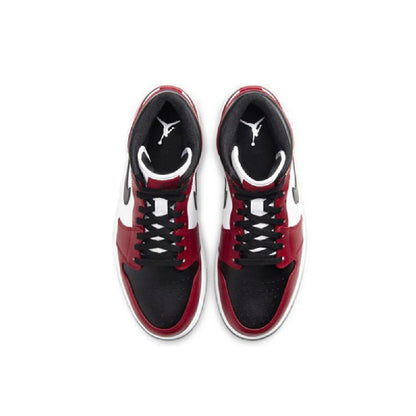Men's Jordan 1 Mid Black/black-gym Red (554724 069) Sneakers - Premium Brand Shoes for Men and Women