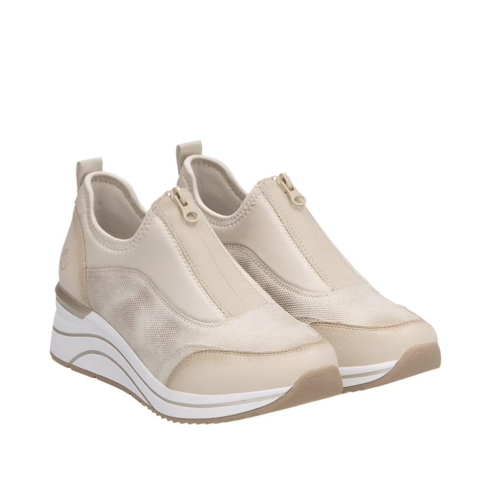 Remonte Womens Shoe D0T08-61 Beige Combination