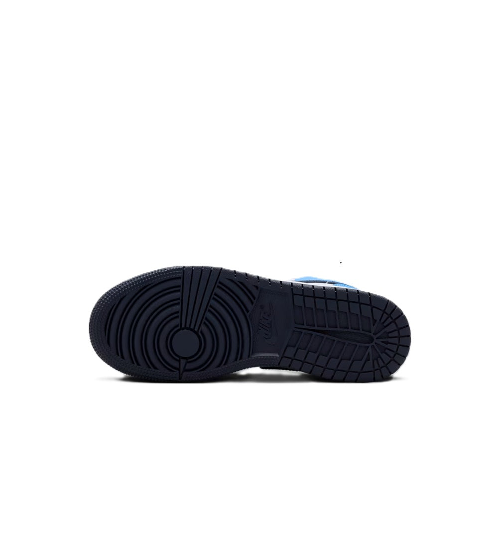 Big Kid's Jordan 1 Mid University Blue/Midnight Navy (DQ8423 405)
