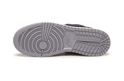 Big Kid's Jordan 1 Low SE Craft Blck/Cmnt Grey-Lt Graphite (DV0478 001)