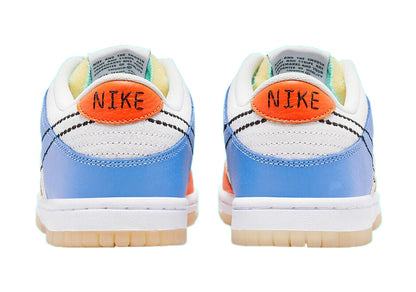 Big Kid's Nike Dunk Low Retro White/Black-Safety Orange (DX3363 100)