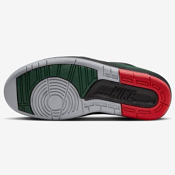 Big Kid's Jordan 2 Retro "Christmas" Blk/Fire Red-Fir-Cement Grey (FJ6869 006)
