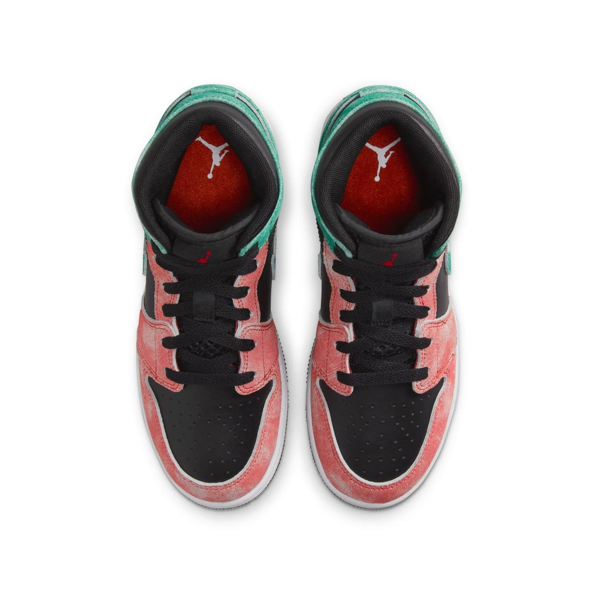 Big Kid's Jordan 1 Mid SE "MJ's Playground" Blk/Grn-Dune Rd (FQ1292 003)