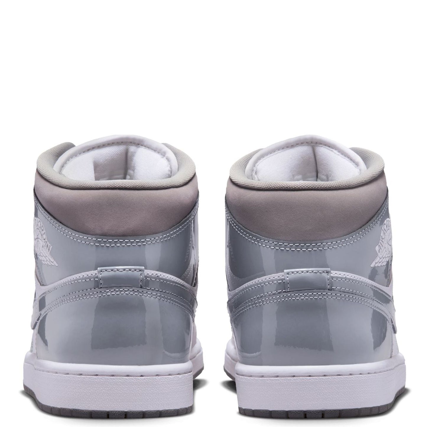 Men's Jordan 1 Low Mid White/cool Grey-medium Grey (hf3216 100) Sneakers - Premium Brand Shoes for Men and Women