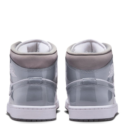 Men's Jordan 1 Low Mid White/cool Grey-medium Grey (hf3216 100) Sneakers - Premium Brand Shoes for Men and Women