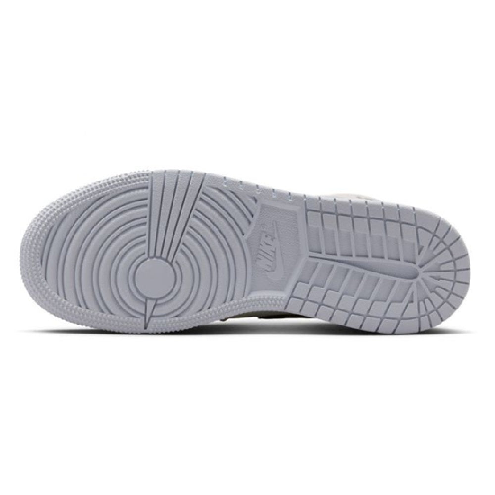 Big Kid's Jordan 1 Mid SE Sail/Ice Jade-Anthracite (IB7053 100)