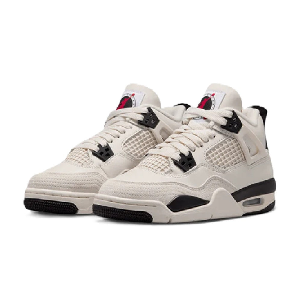 Big Kid's Jordan 4 Retro OG "Flight Club" Sail/Black-University Red (IM4026 100)