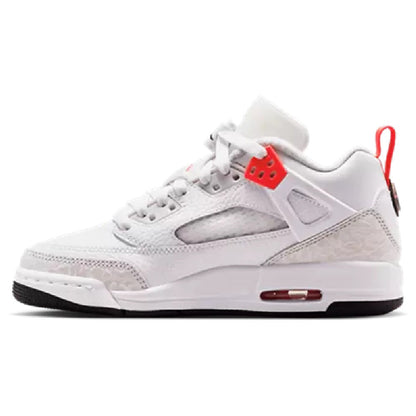 Big Kid's Jordan Spizike Low White/Bright Crimson-Vast Grey (IQ0320 100)