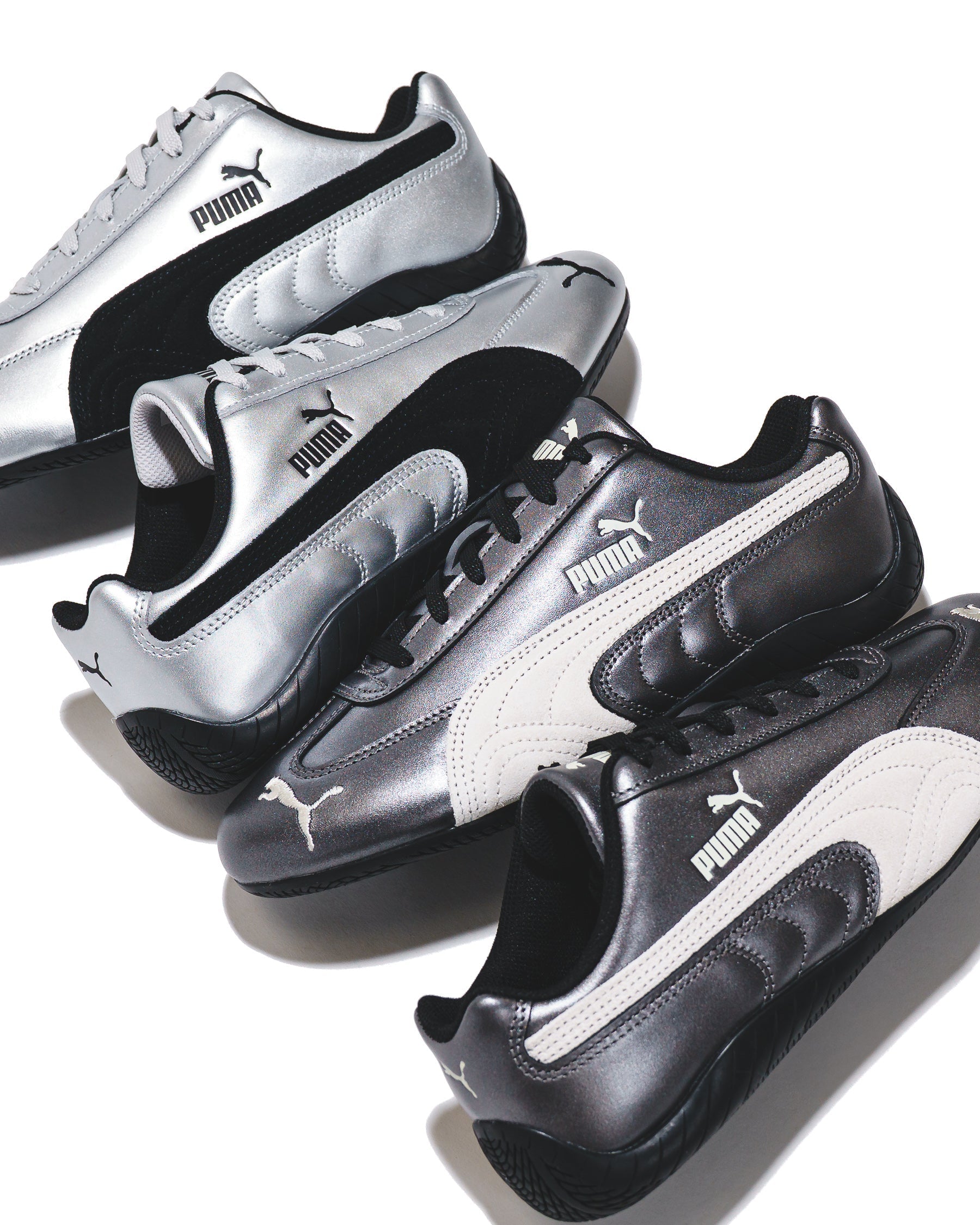 Puma Women Speedcat Metallic Silver Black 405357-01