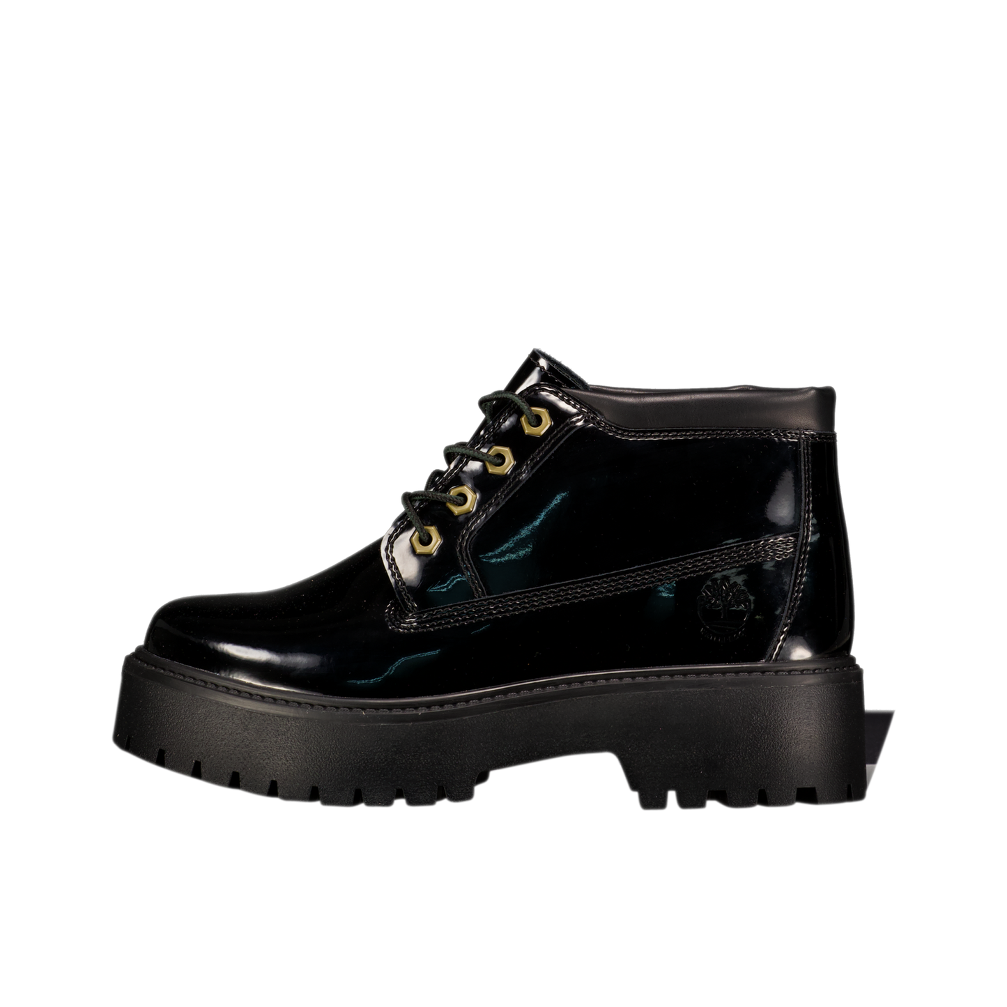 W Patent Leather Stone Street Platform Chukka
