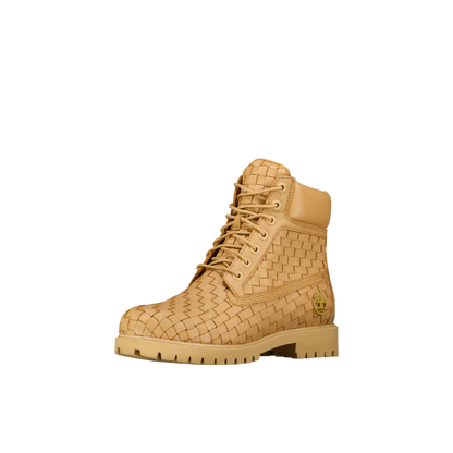 Textured Premium 6-Inch Boot 'Beige Full Grain'